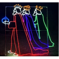 Large 3 Wise Men Rope Light Motif