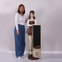 150cm Resin Barista Lady