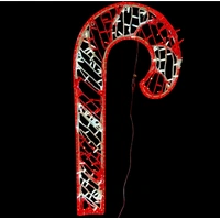 Right Facing 133cm Candy Cane Rope Light Motif 