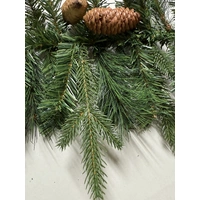 2.7M Green Mixed Leaf  Christmas Garland