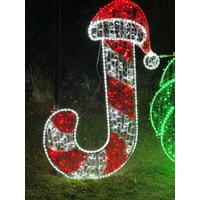 Giant Colourful JOY Rope Light Motif