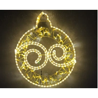 Warm White Swirl Bauble Rope Light Motif 