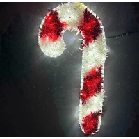 Red/White Candy Cane Rope Light Motif 