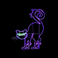 Halloween Cat Rope Light Motif 