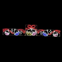 6 Baubles with Swirls Rope Light Motif - 5.05m long