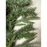 270cm Mixed Decoration Lit Green Christmas Garland