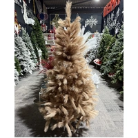 Brown Feather 180cm Artificial Christmas Tree