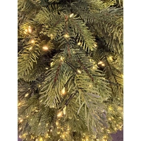 7ft Sparkly Warm White Green Christmas Tree