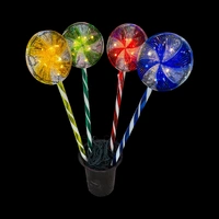 4 Coloured Lollipop Lights - 18cm diameter