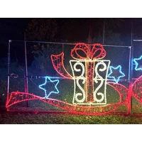 5.4m Warm White/Red Giftboxes Rope Light Motif 