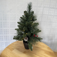 Potted Battery Lit Christmas Tree - 60cm