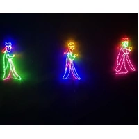 Small 3 Wisemen Rope Light Motif
