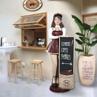 150cm Resin Barista Lady