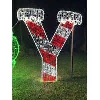 Giant Colourful JOY Rope Light Motif