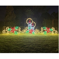 Giant Candle Swirl 5.2m Long Rope Light Motif 