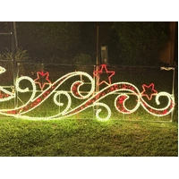 Warm White Tree with Scrolls Rope Light Motif 