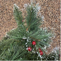 270cm Warm White Prelit Decorated Christmas Garland