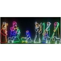 6 Piece Large Nativity Rope Light Motif
