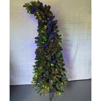 8 Foot Grinch Bent Green Pre-Lit Christmas Tree (dual colour)