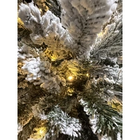 7.5 Foot Canadian Pre-Lit Snow Pine Christmas Tree