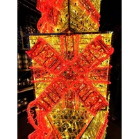 Warm White 3D Giant Present Stack Rope Light Motif 