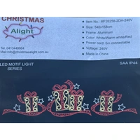 5.4m Warm White/Red Giftboxes Rope Light Motif 