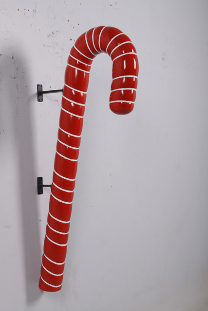 122cm long Resin Red and White Candy Cane