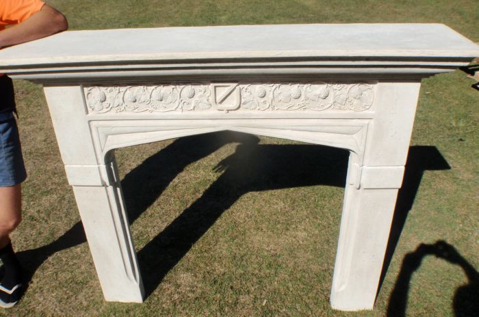 Old Roman Stone Fireplace