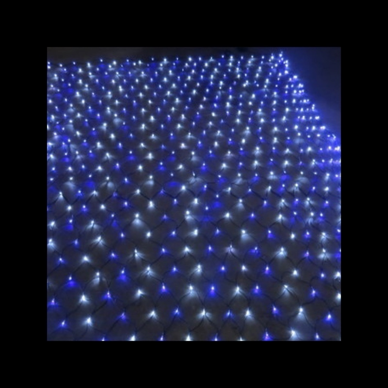 Blue led sales net lights