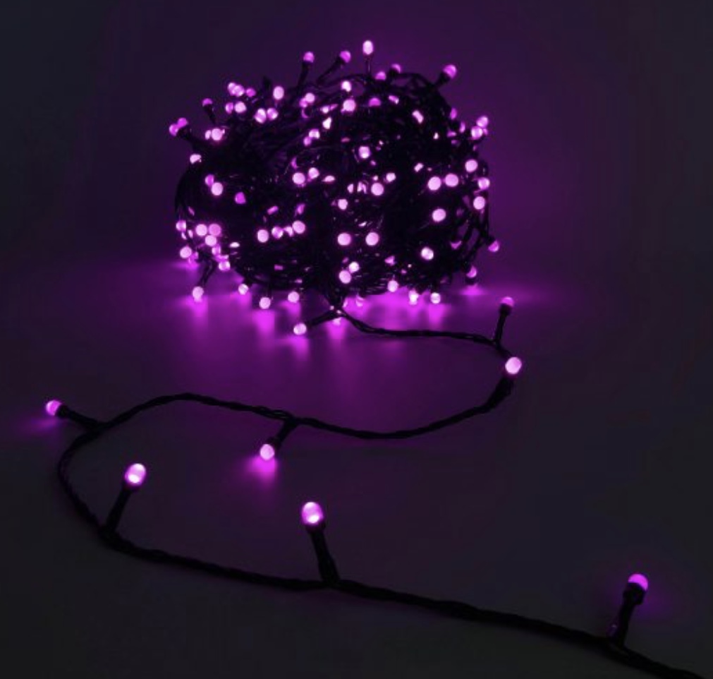 LED Frosted Connectable Pink String Light