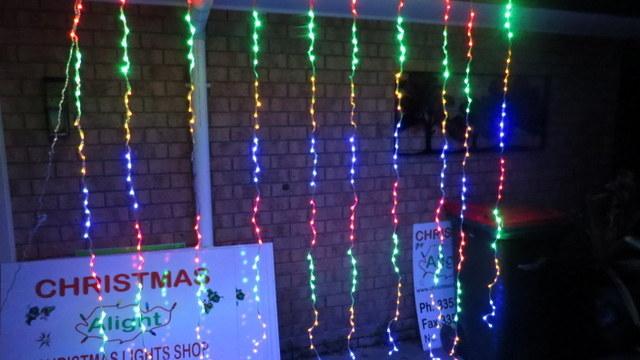 Multi Led Waterfall Curtain 2 4m X 2 4m See Video In Description