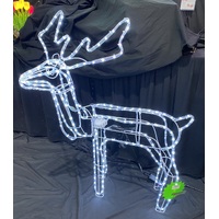 3D White Standing Reindeer with Motor