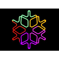 LED Neon Flex Rainbow Snowflake