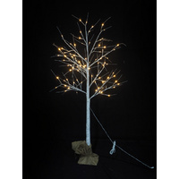 180cm LED Birch Tree with Jute Sack Base