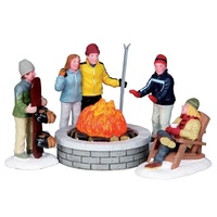 Lemax Fire Pit, Set of 5 -Available August 2024