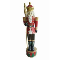 58" Resin Nutcracker with LED Changing Lights