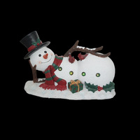 Laying 84cm long Resin Snowman (lit) - taking orders for 2024