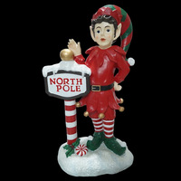 Resin Elf with North Pole Sign - taking orders for 2024