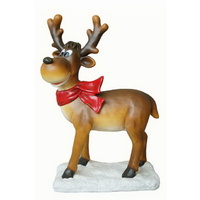38" Tall Resin Standing Reindeer