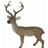 75cm Standing Resin Reindeer with Antlers