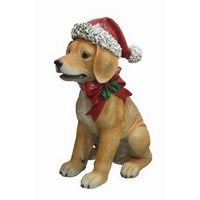Resin Christmas Dog
