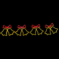 Set of 4 Flashing Double LED Bells -see video