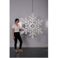 40 inch Resin Glitter Snowflake