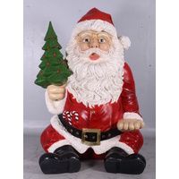 Giant 7 foot Sitting Santa