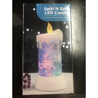 Swirl N Spin LED Candle