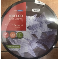 100 LED White Star Strings
