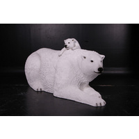 Christmas Polar Bear with Cub
