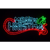 1m Long LED Merry Christmas