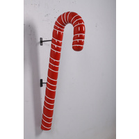 122cm long Resin Red and White Candy Cane