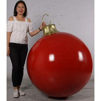 Large Red Resin Bauble